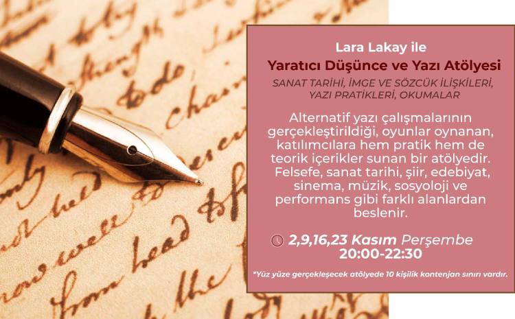 Yaratıcı Düşünce ve Yazı Atölyesi (4 hafta, 10 saat)
